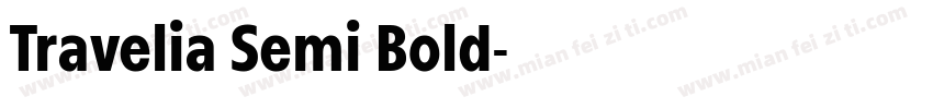Travelia Semi Bold字体转换